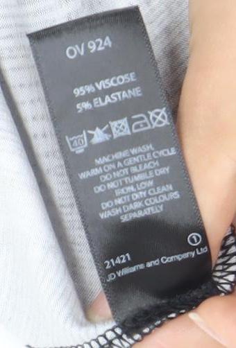 Anthology Women’s Grey Geometric A-Line Dress Size 12 3/4 Sleeve Scoop Neck