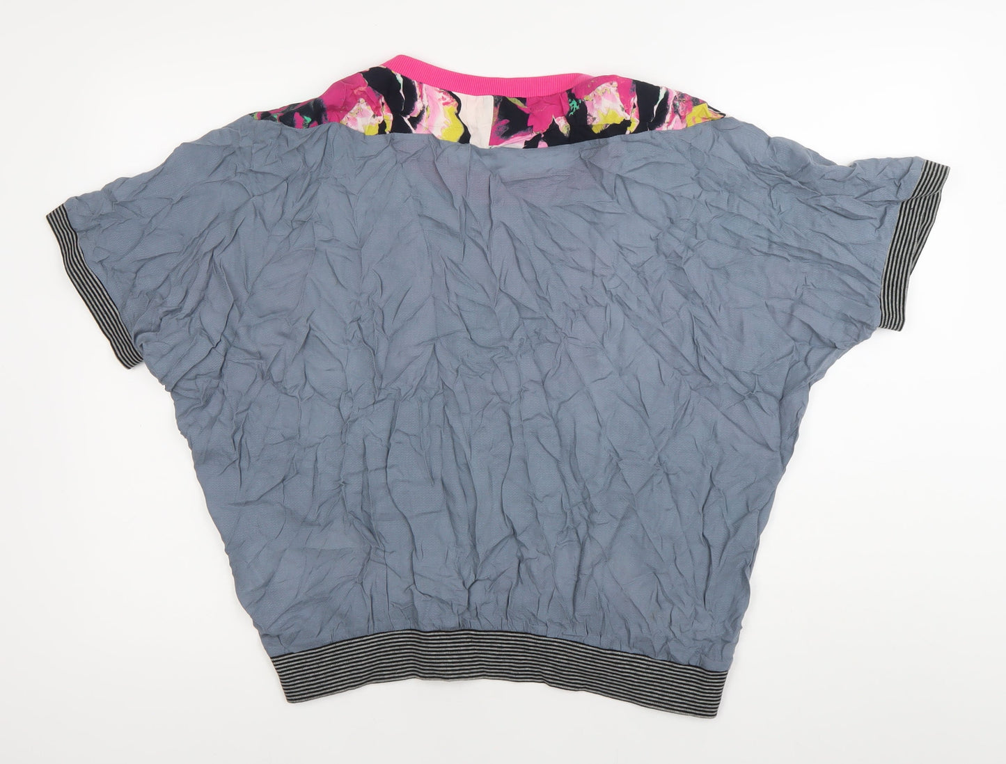 St-martins Womens Multicoloured Floral Cropped T-Shirt Size 10