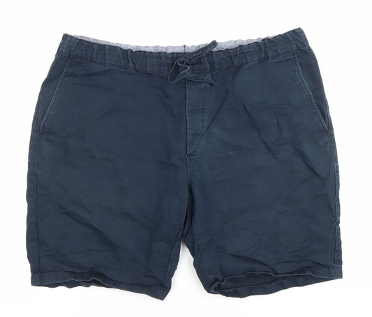 Jack & Jones Men’s Blue Chino Shorts Size 38 Elastic Waist