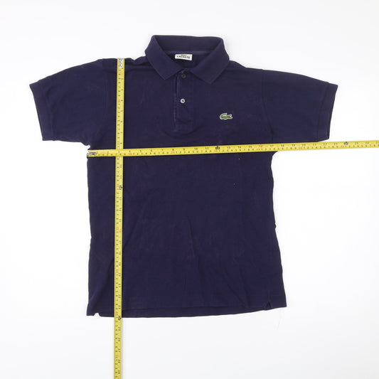 Lacoste Men’s Blue Cotton Polo Shirt S Short Sleeve Classic Fit