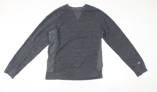 Mens UK L Regular Champion Grey Pullover Sweatshirt