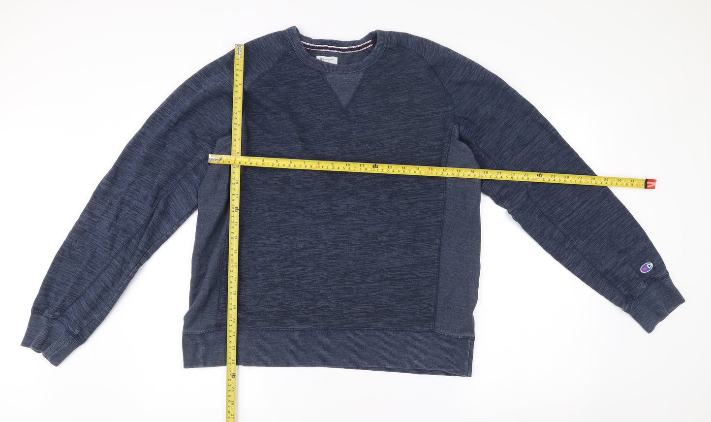 Champion Men’s Blue Crew Neck Pullover Sweatshirt Size L Regular Fit