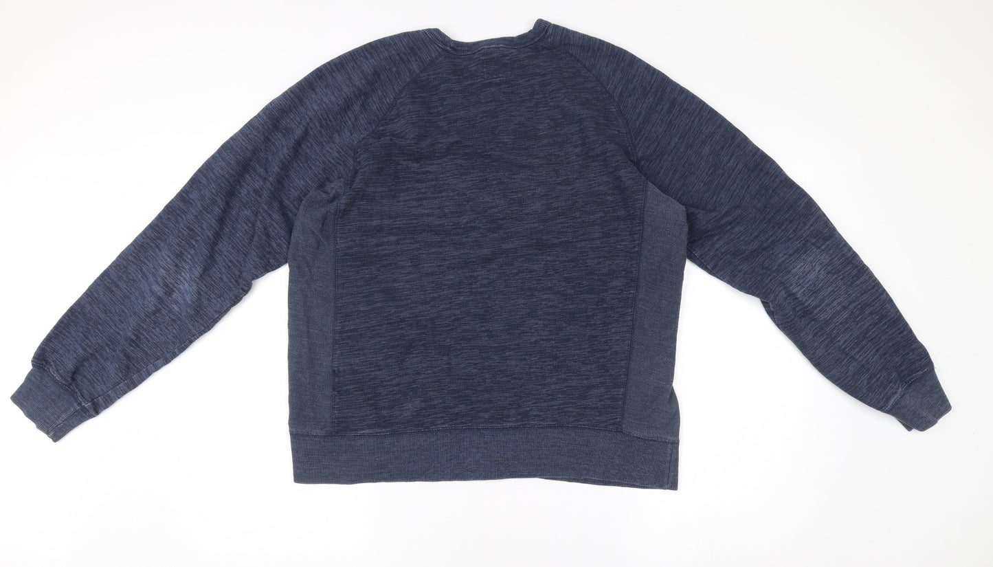 Champion Men’s Blue Crew Neck Pullover Sweatshirt Size L Regular Fit