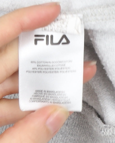 Fila Men’s Grey Sweatshirt M Crew Neck Logo Pullover Sportswear