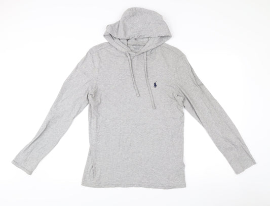 Ralph Lauren Mens Grey XS Pullover Hoodie Long Sleeve Cotton