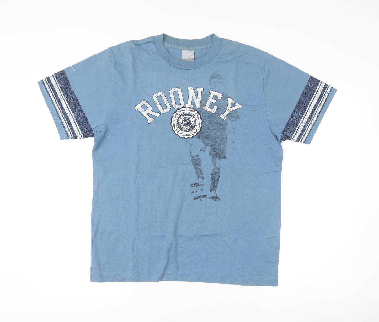Nike Men’s Blue Rooney Football Jersey T-Shirt Size M Graphic Print