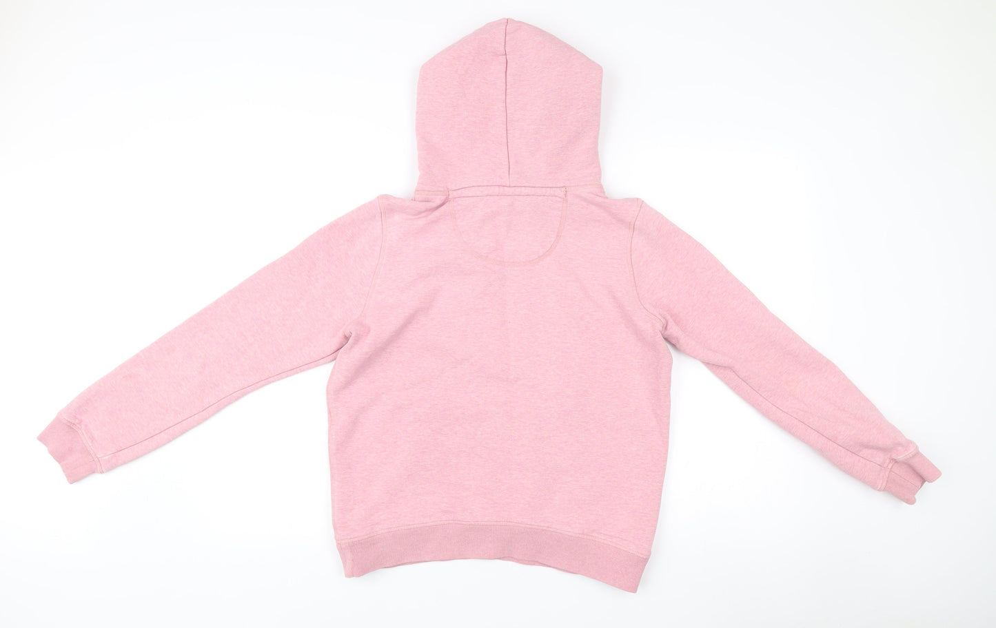 Jack Wills Womens Pink Pullover Hoodie UK 12 with Logo Print