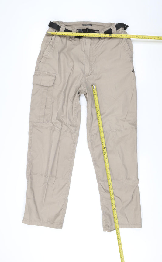 Craghoppers Mens Beige Cargo Trousers S 30in Waist Regular Fit