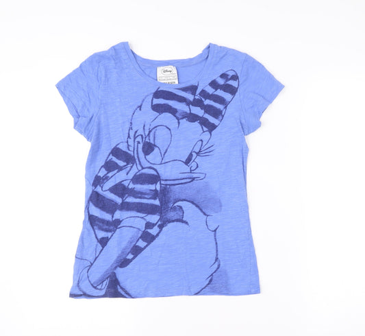 Disney MNGjeans Womens Blue T-Shirt Size 12 Cartoon Print