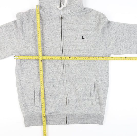 Jack Wills Men’s Grey Full Zip Hoodie Size M Regular Fit