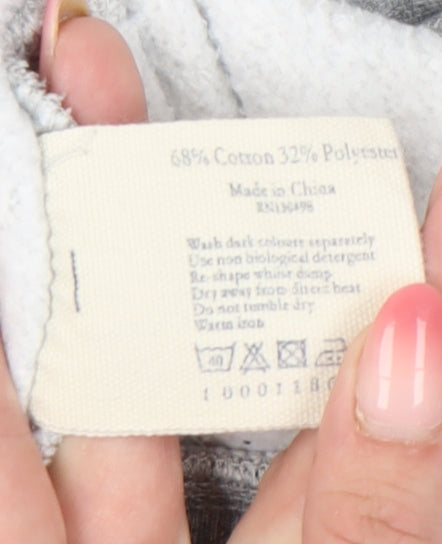 Jack Wills Men’s Grey Full Zip Hoodie Size M Regular Fit