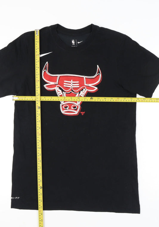 Nike NBA Chicago Bulls Men’s Black Small Dri-FIT Graphic T-Shirt