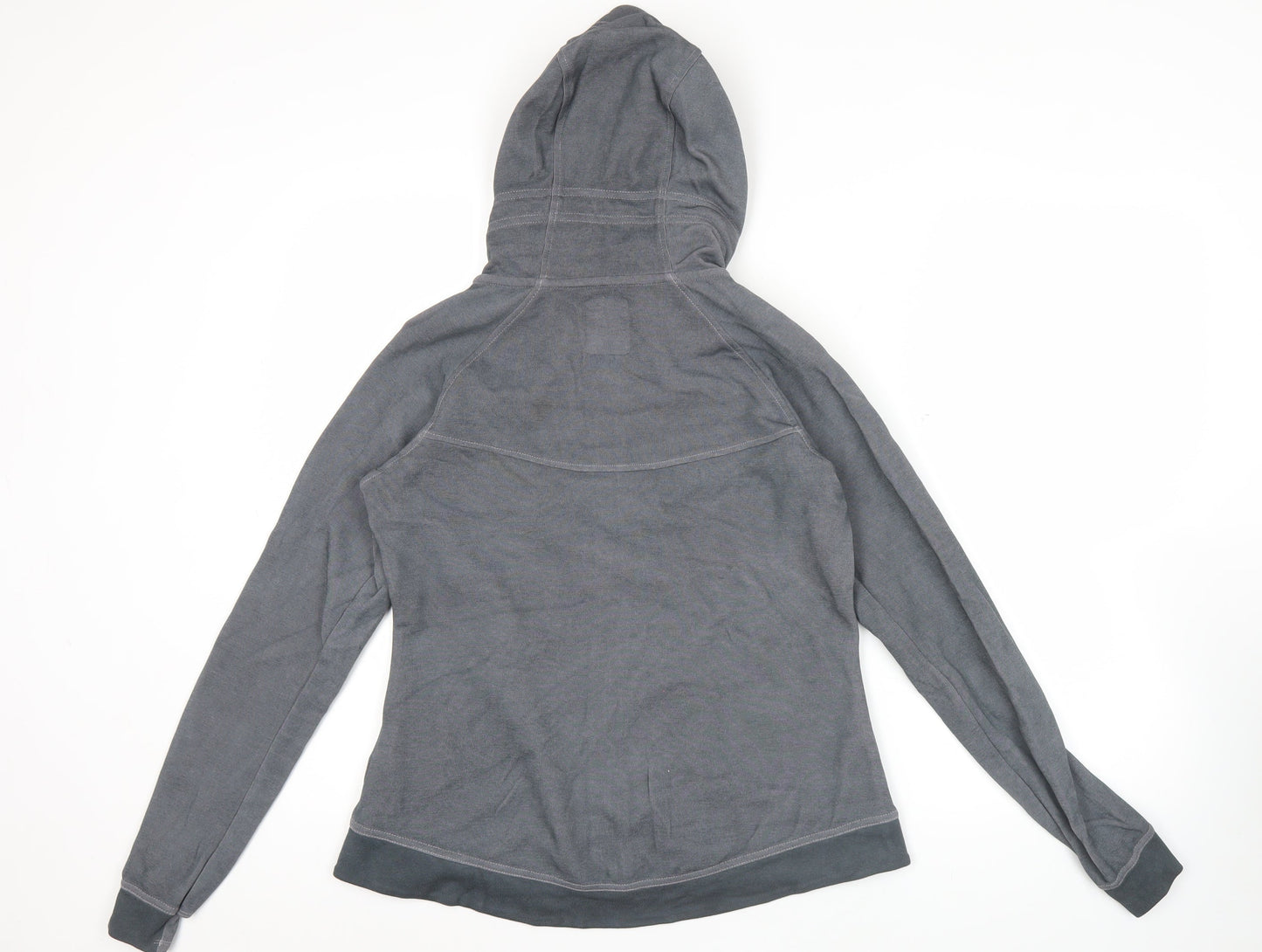 Nike Men's Grey Full Zip Hoodie Size L Regular Fit Gym Training