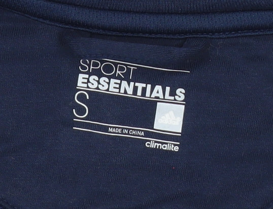 Adidas Men’s Blue Full Zip Hoodie Small Sports Climalite