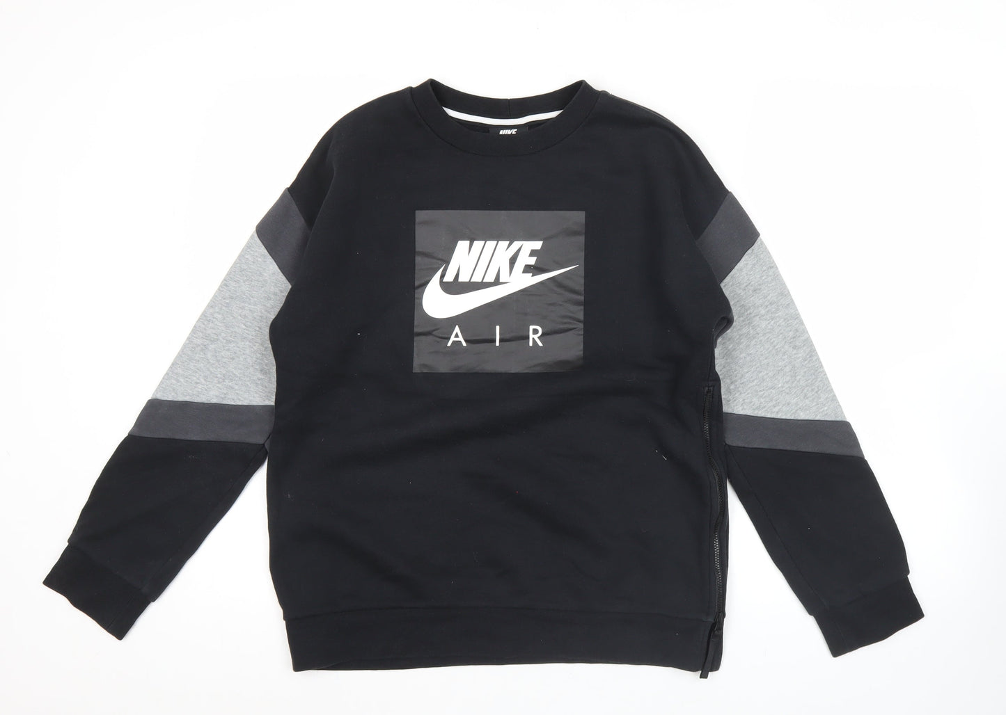 Nike Men’s Black XL Pullover Sweatshirt Crew Neck Graphic Print