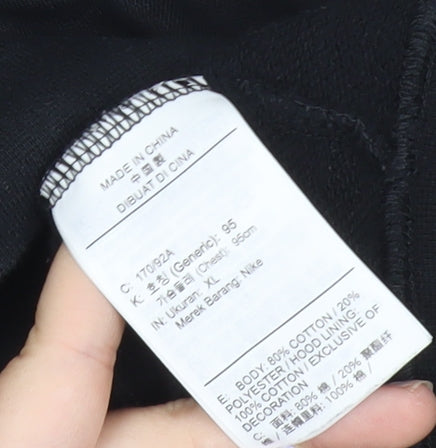 Nike Mens Black XL Pullover Hoodie Sweatshirt Logo Sportswear