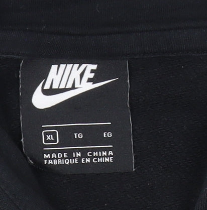 Nike Mens Black XL Pullover Hoodie Sweatshirt Logo Sportswear