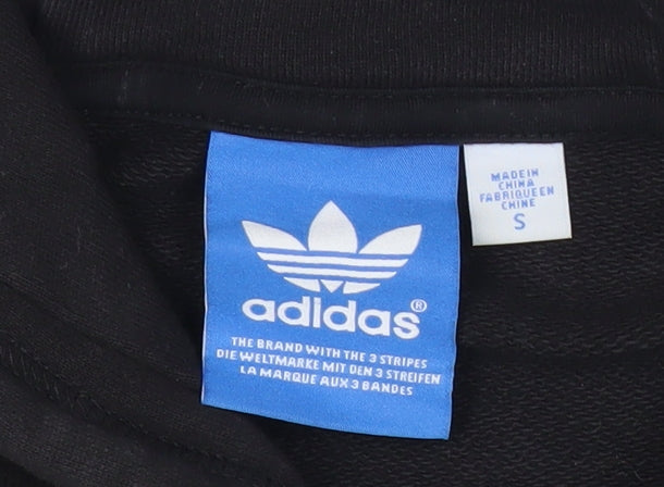Adidas Originals Mens Black Pullover Hoodie Size S Regular Fit