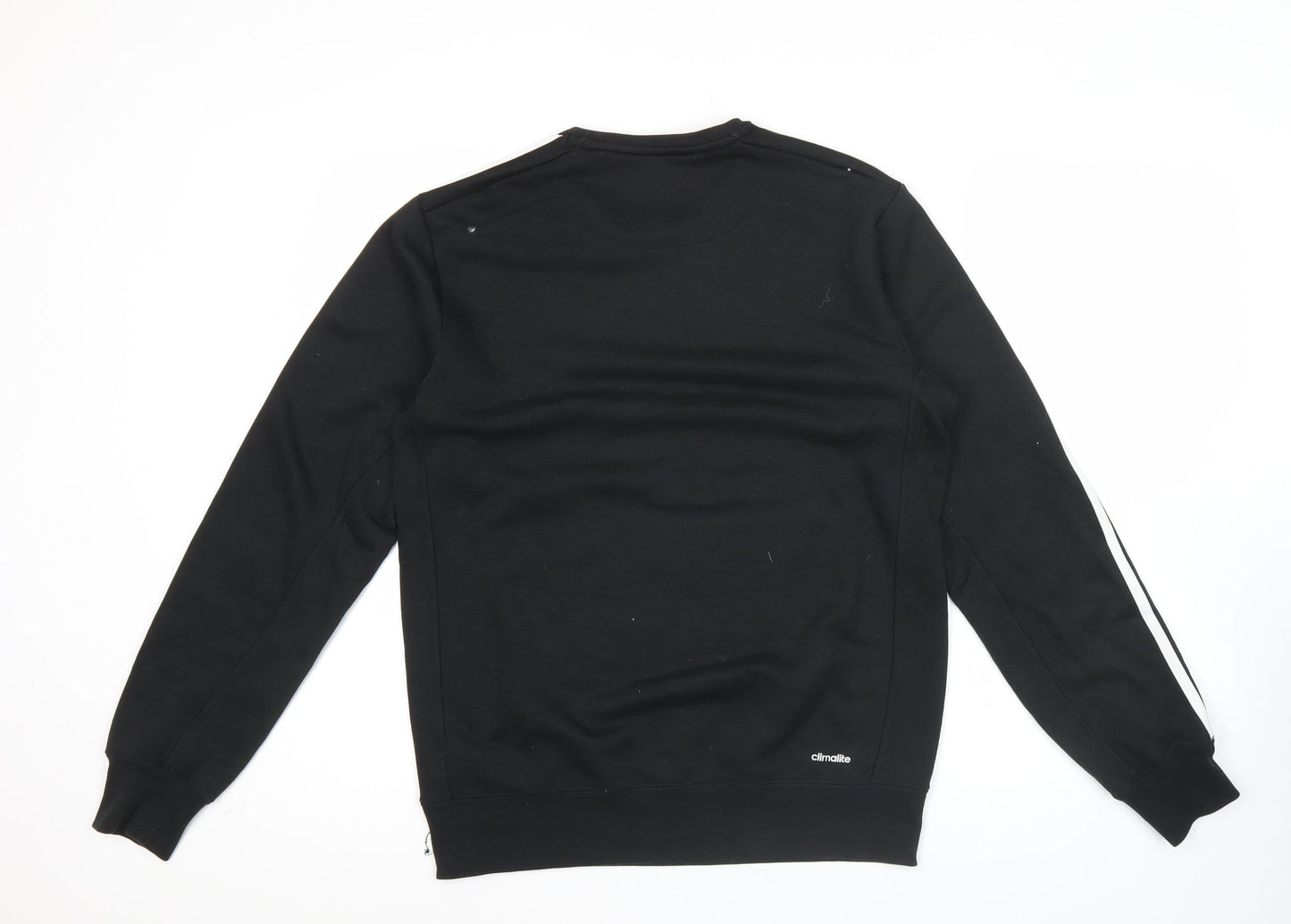 Adidas Men’s Black Small Pullover Sweatshirt Crew Neck Sportswear