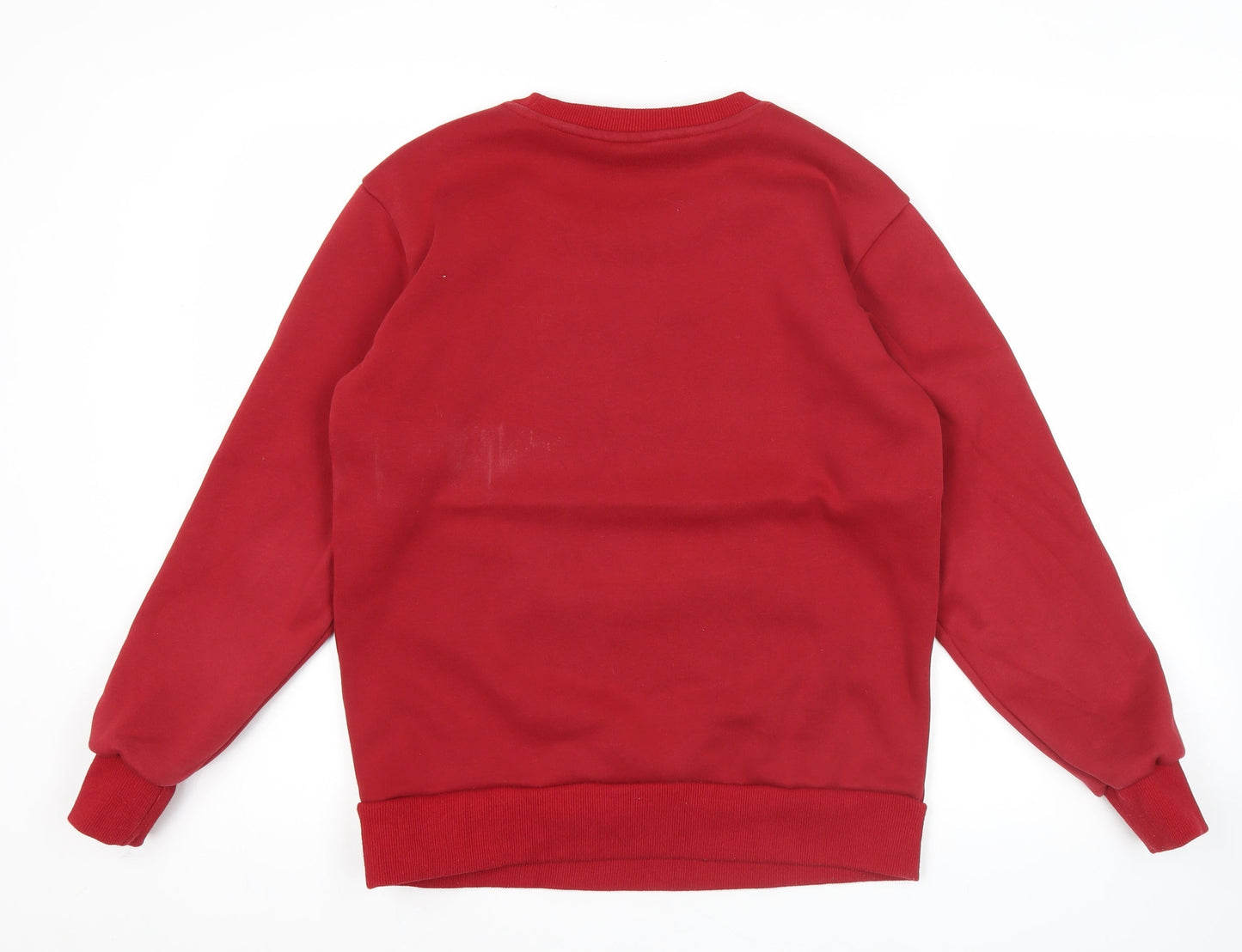 FILA Men's Red XS Pullover Sweatshirt Graphic Print Dragon Crew Neck