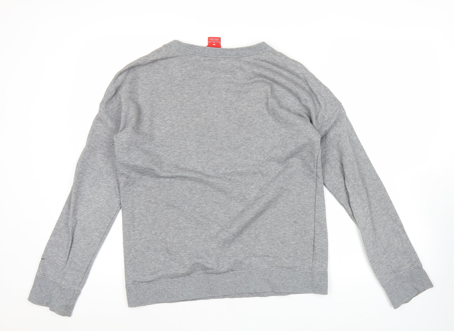 Nike Mens Grey XL Pullover Sweatshirt Graphic Print Crew Neck