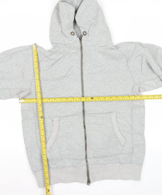 Champion Men's Grey Full Zip Hoodie Size L Regular Fit