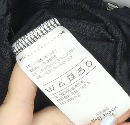 Adidas Womens Black Size 12 Track Jacket Full Zip Climalite