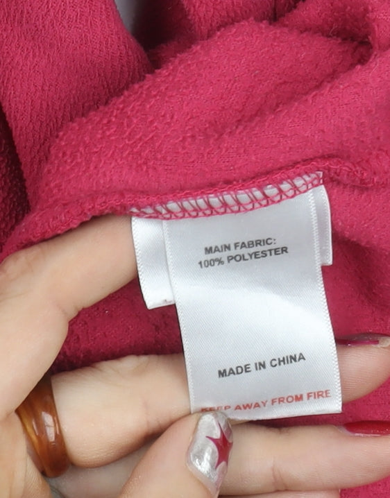 Peter Storm Womens Pink Size 16 Pullover Fleece Sweatshirt V-Neck