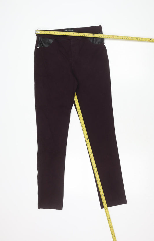 DKNY Jeans Womens Purple Jeggings Size S Skinny Stretch Denim