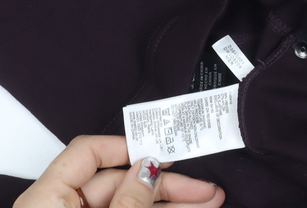 DKNY Jeans Womens Purple Jeggings Size S Skinny Stretch Denim