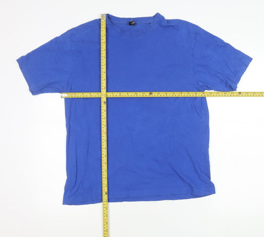 Donnay Men’s Blue L Cotton Crew Neck Short Sleeve T-Shirt