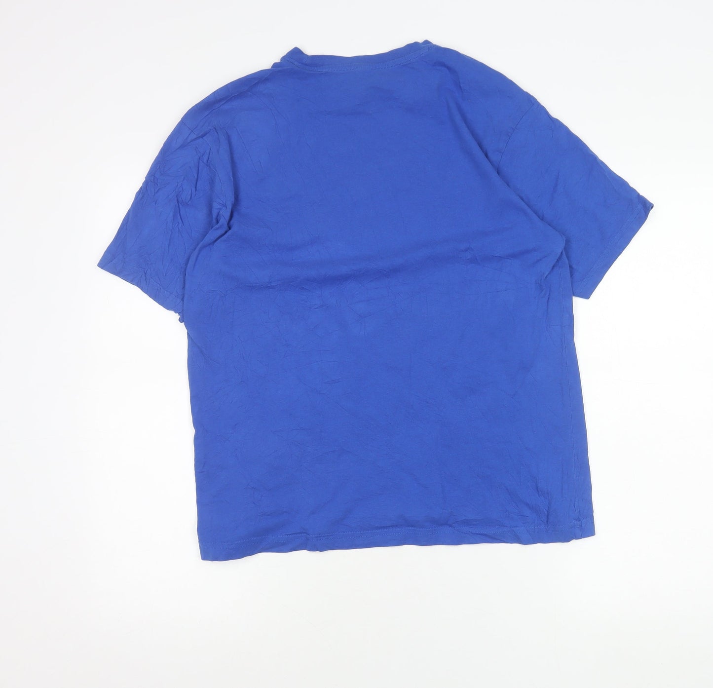 Donnay Men’s Blue L Cotton Crew Neck Short Sleeve T-Shirt