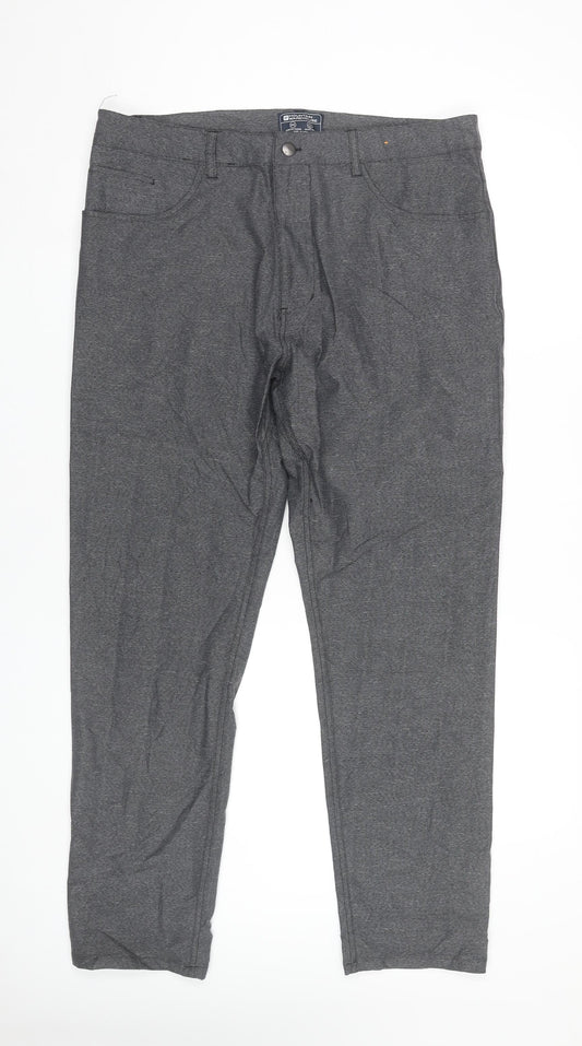Mountain Warehouse Men’s Grey 36S Chino Trousers Stretch Quick Dry