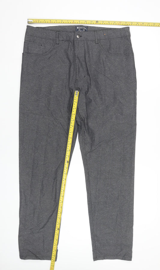 Mountain Warehouse Men’s Grey 36S Chino Trousers Stretch Quick Dry