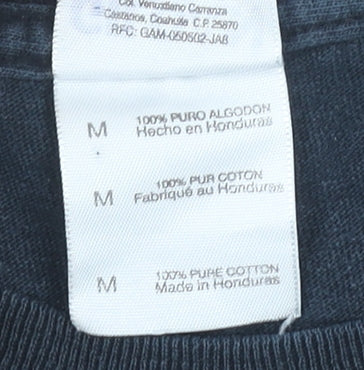 Captain America Marvel Men's Black M Vintage Biker Graphic T-Shirt