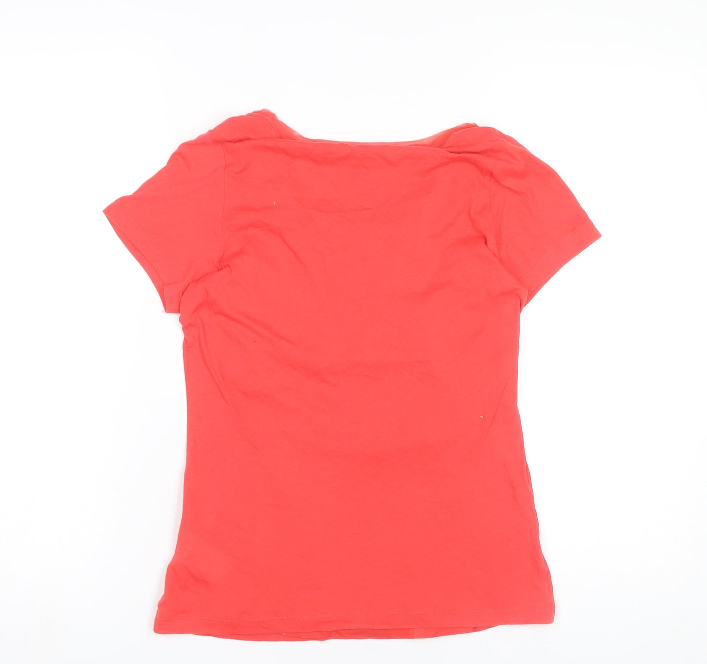 Reebok Womens Red XS Activewear T-Shirt Scoop Neck Gym Top