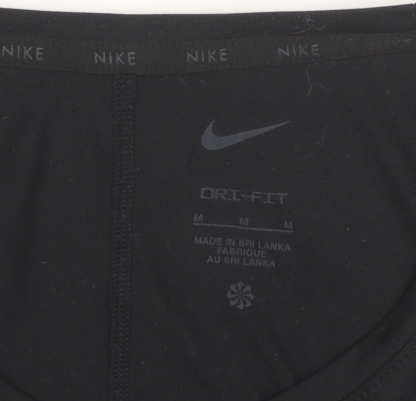 Nike Womens Black Medium Dri-Fit Short Sleeve Sports T-Shirt