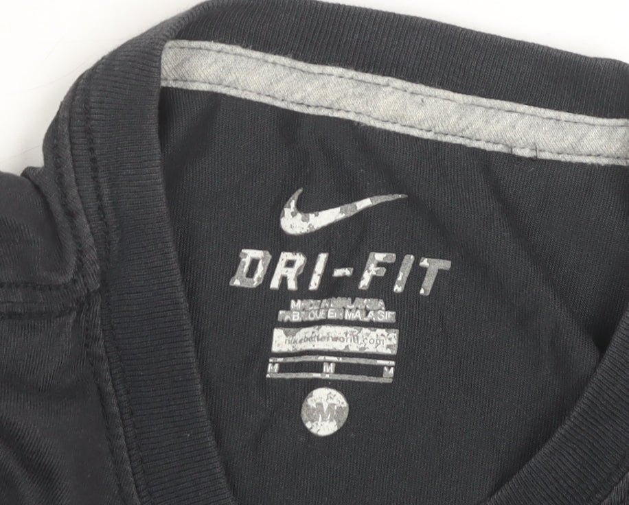 Nike Dri-Fit Men’s Black M Crew Neck Short Sleeve Sports T-Shirt
