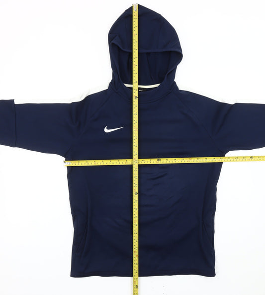 Nike Teens Blue XL Pullover Hoodie Dri-Fit Sportswear