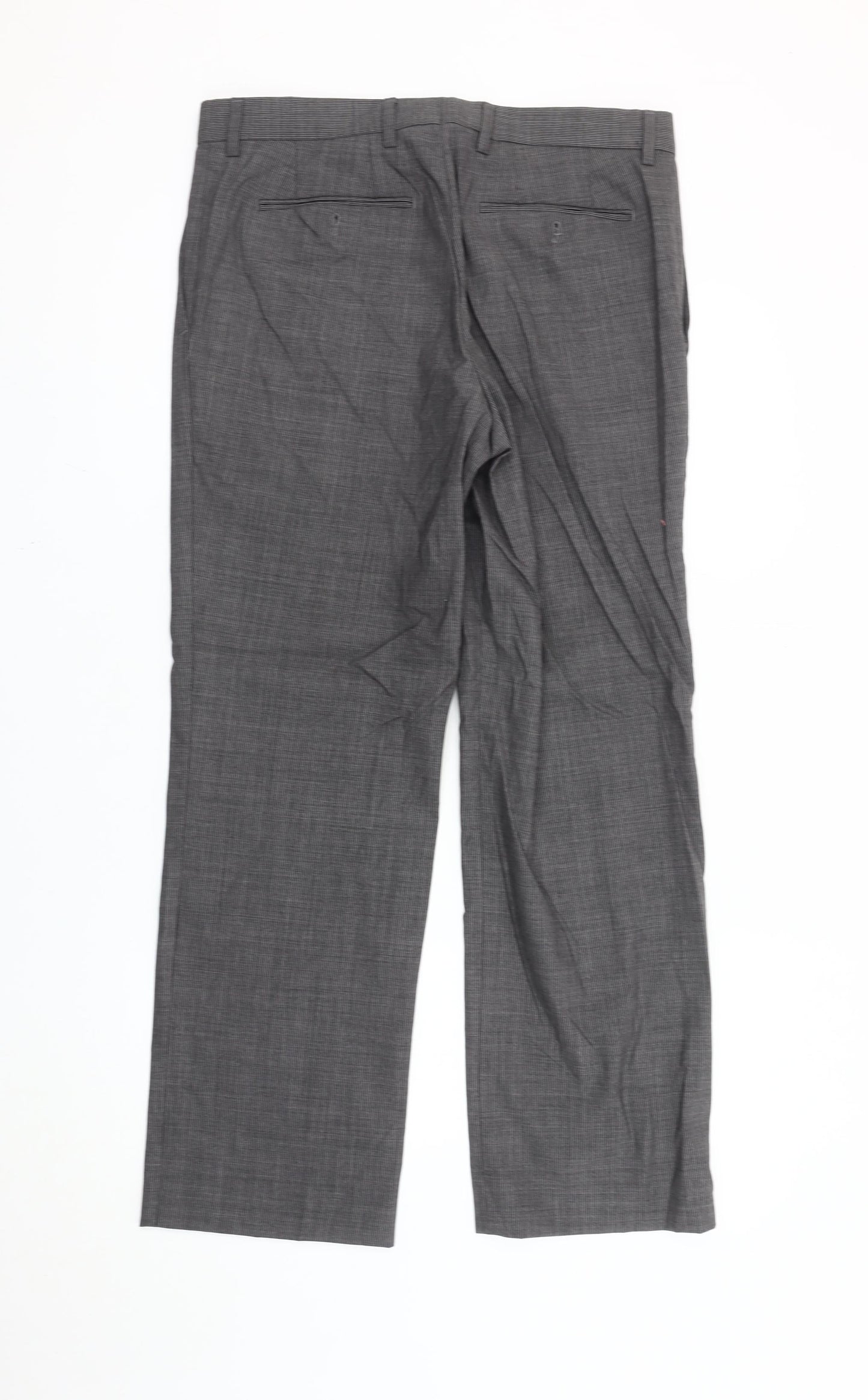 Banana Republic Men’s Grey Classic Fit Wool Blend Dress Trousers 32x30