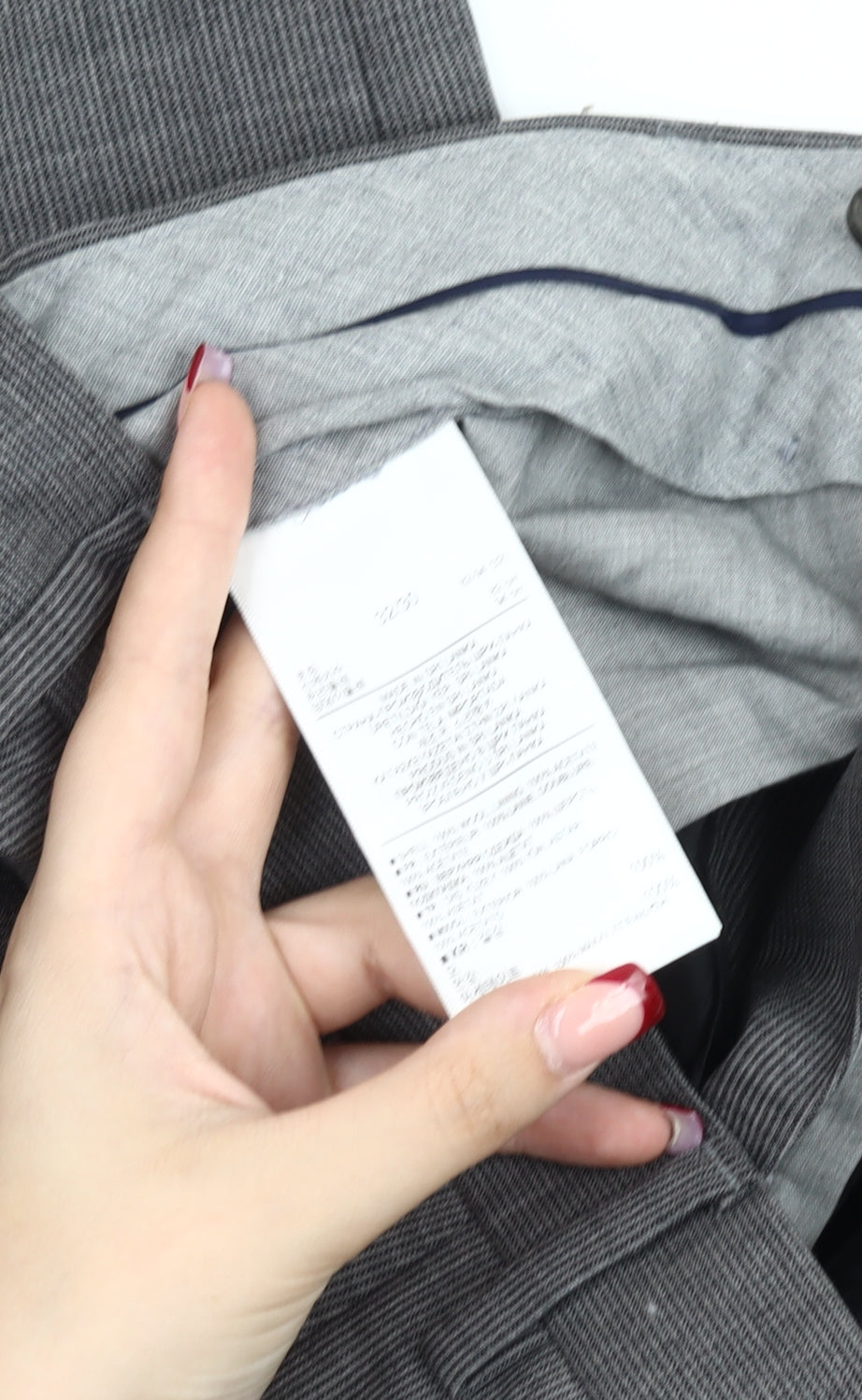 Banana Republic Men’s Grey Classic Fit Wool Blend Dress Trousers 32x30