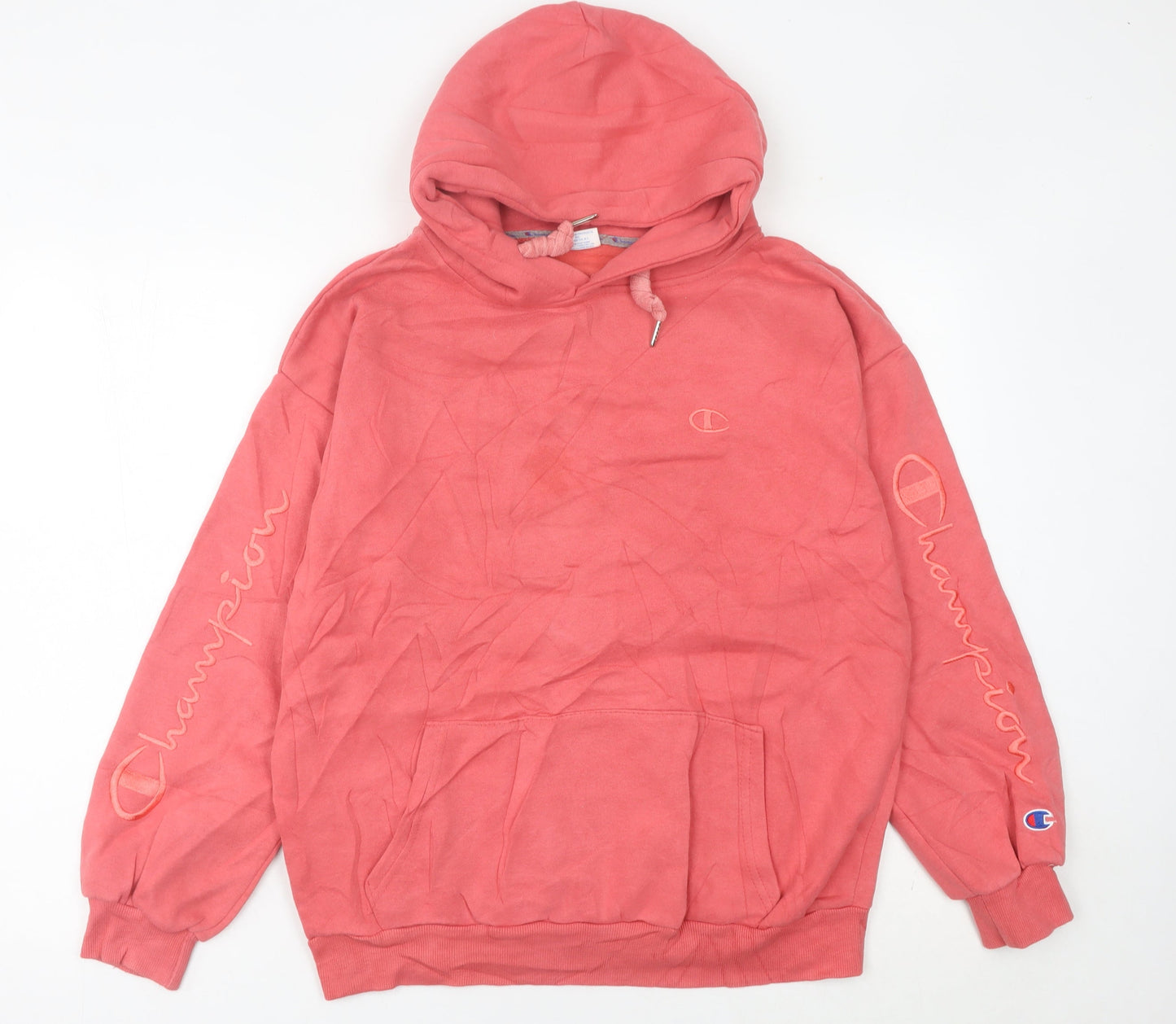 Champion Women’s Pink Pullover Hoodie Medium Cotton Casual