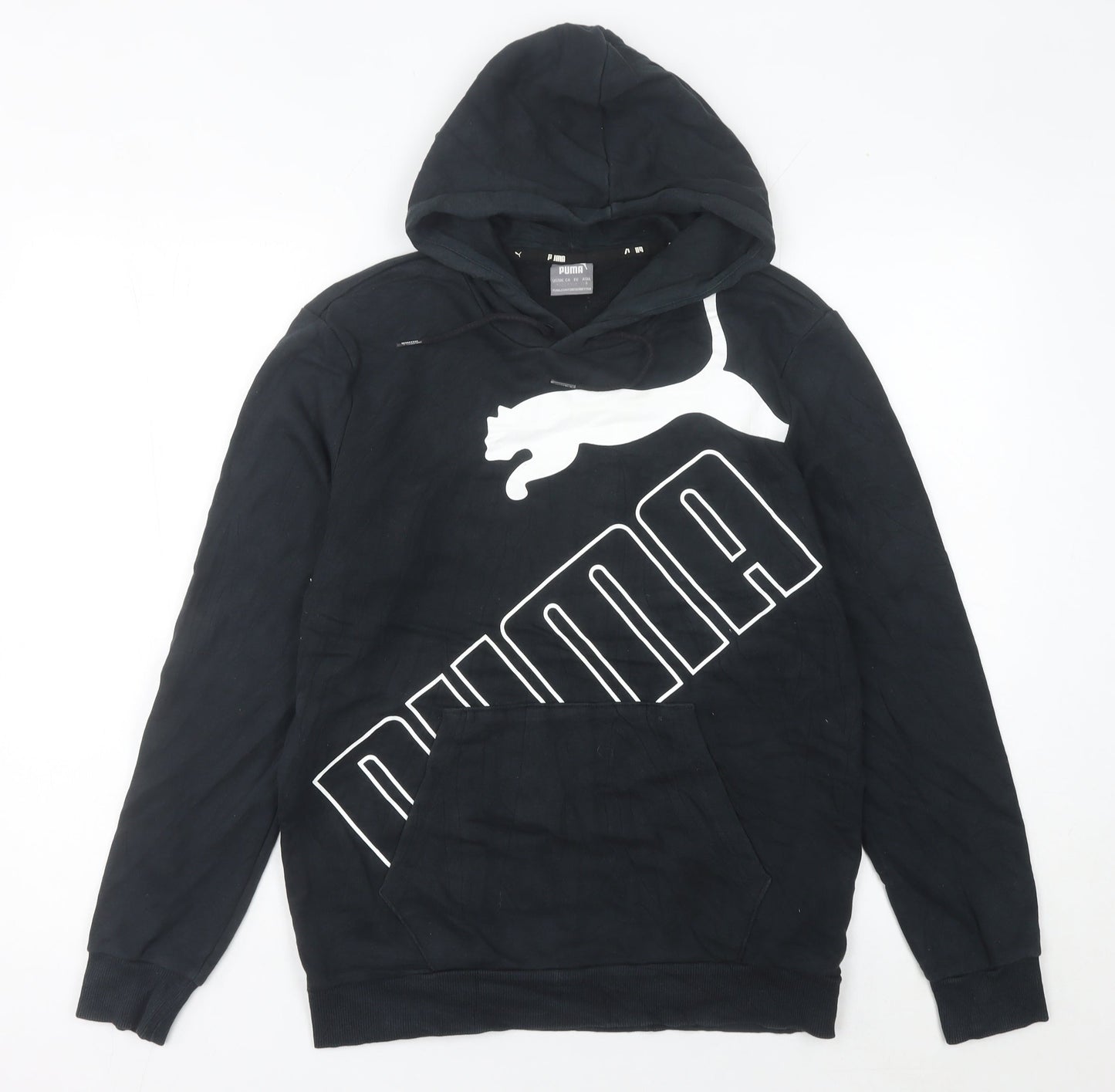 Puma Women’s Black Pullover Hoodie Size 14 Logo Sportswear