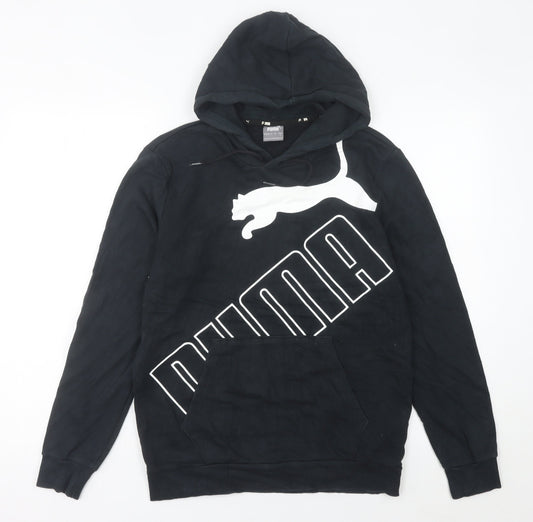 Puma Women’s Black Pullover Hoodie Size 14 Logo Sportswear