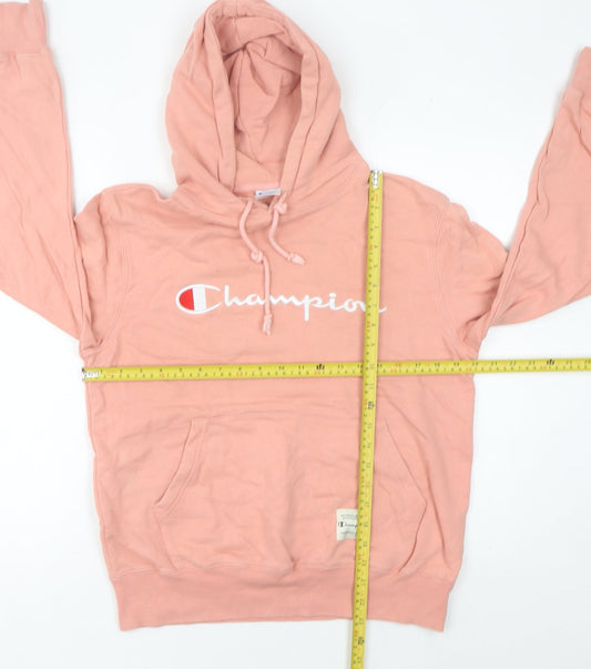 Champion Womens Pink Pullover Hoodie Size 16 Logo Sportswear