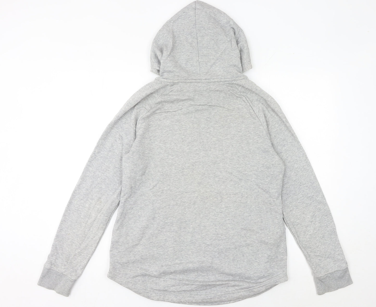 Adidas Womens Grey Pullover Hoodie Size M 12-14 Logo Activewear