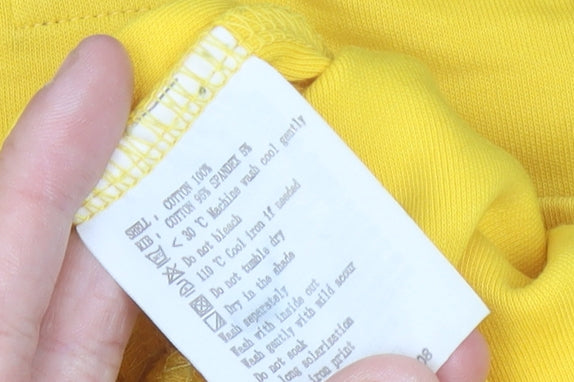 Kappa Womens Yellow Polo Shirt Size 12 Long Sleeve Germany Logo