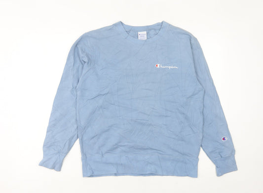 Champion Women’s Blue Sweatshirt Size 12 Regular Fit Logo Pullover