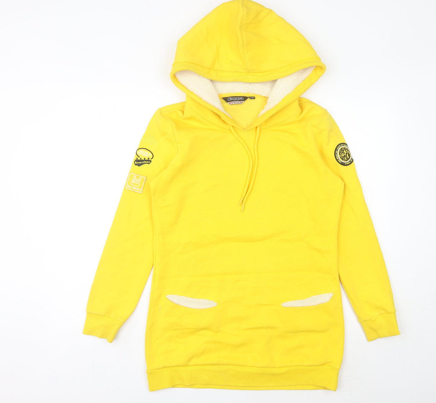 Kappa Women’s Yellow Jumper Dress Size 8 Hoodie Casual Long Sleeve