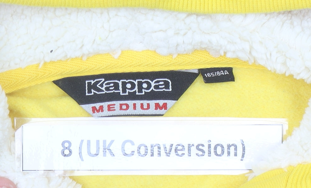 Kappa Women’s Yellow Jumper Dress Size 8 Hoodie Casual Long Sleeve